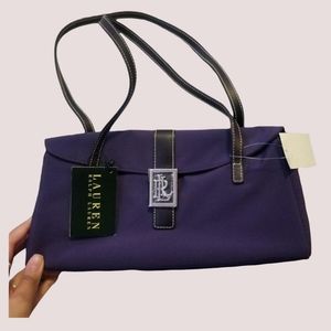 Purple ralph lauren shoulder bag